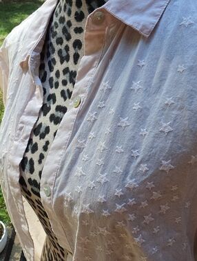 Lovestitch Powder Pink Star Shirt Button Up